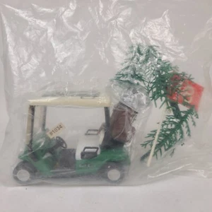 Golf Cart Cake Topper Decoration Trees 18 Hole Flag Golfer Golfing Party New - Picture 1 of 9