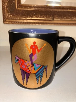 Taza de café Laurel Burch espíritu libre bailando en la luna de otoño 1992 vintage bonita Foto 1 de 4