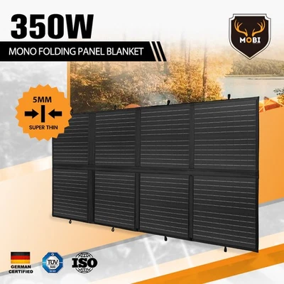 MOBI 350W Solar Blanket Mono Portable Folding Solar Panel Kit 12V Battery Charge - image 1 of 4