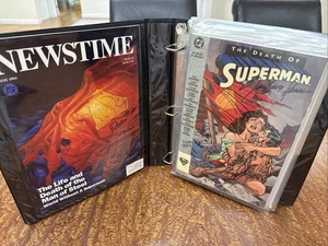 Dynamic Forces Death/Return Of Superman Signed Set In Binder Limited To 5000 93’ - Picture 1 of 13