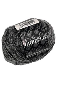 Filatura Di Crosa Gioiello Yarn Italy Color Shade Gray Black 0040 Shiny Mohair - Picture 1 of 8