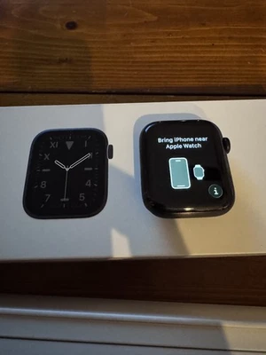 Apple Watch Series 6 Space Black Titanium 44mm Complete Box Excellent Condition - Image 1 of 4