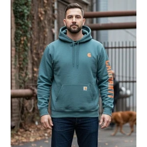 Carhartt Rain Defender Loose Fit Midweight Logo Graphic Sweatshirt Herren XL Neu mit Etikett - Bild 1 von 14