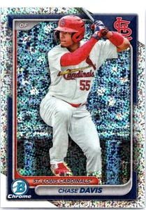 Chase Davis 2024 Bowman #BCP-150 Chrome Speckle Refractors Cardinals #/299 - Bild 1 von 2