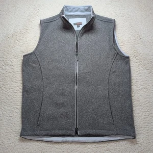 Chaleco de golf deportivo Peter Millar Crown para hombre con cremallera media rendimiento frontal usado en excelente estado - Imagen 1 de 13