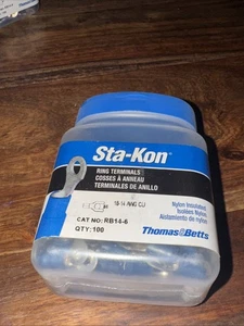 Box Of 100 Thomas & Betts RB14-6F 1/2" PVC Connector Power MPN, New, LO1 - Picture 1 of 1
