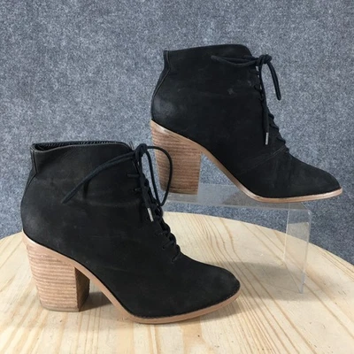 KDB Kelsi Dagger Brooklyn Boots Womens 9.5 Ankle Bootie Black Lace Up C385YY - Image 1 of 4