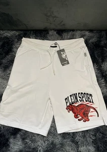 White Plein Sport Shorts - Picture 1 of 8