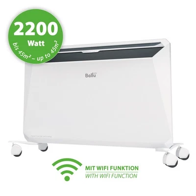 Termoconvettore Riscaldatore Elettrico Termoventilatore Radiatore 2200W Riscaldamento WiFI   - Immagine 1 di 4