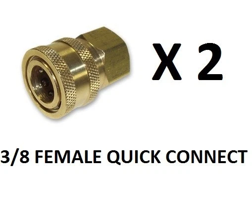 LAVADORA A PRESIÓN ACOPLADOR RÁPIDO 3/8" HEMBRA X 3/8" FPT - ENVÍO GRATUITO EL MISMO DÍA Foto 1 de 1
