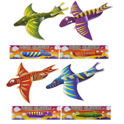 LND GIFTS Dinosaur Flying Plane Glider Boys Party Bag Stocking Filler Toys Pinata Prizes