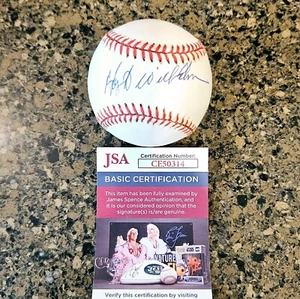 Hoyt Wilhelm MLB HOF Giants Orioles White Sox Signed Autographed RONLB JSA coa - Picture 1 of 3