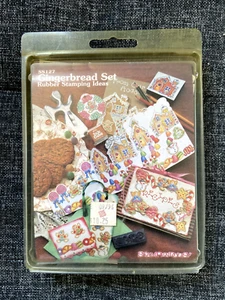 Stampendous Gingerbread Stamp Set di 9 SS127 Gingerbread House Man Candy NUOVO - Foto 1 di 3