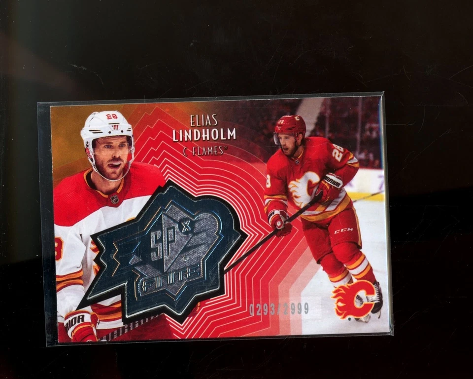 2021-22 Upper Deck SPx Finite #SF7 Elias Lindholm #d 293/2999 - Image 1 of 1