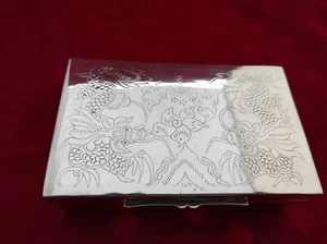 Messing Schatulle Vintage graviert mit doppeltem Drachenmotiv - Bild 1 von 5