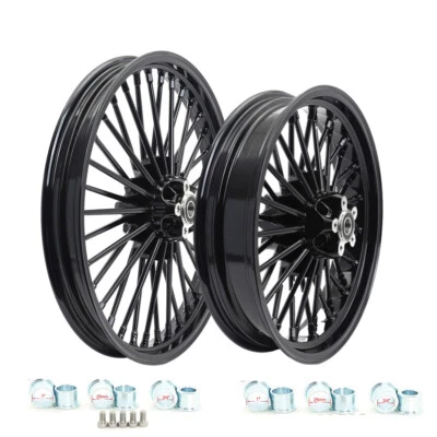 Ruedas de radios gruesos 21x2,15 16x3 para Harley Heritage Softail Fatboy Deluxe FLSTF Foto 1 de 4