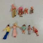 Lot 9 Vintage Lundby & Other Dollhouse People Father Mother Boy Girl Baby READ