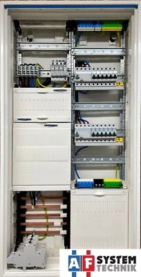 Hager eHZ Zählerschrank verdrahtet | SLS | ÜSS | 2x FI | 12x B16 | Typ 22