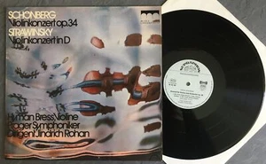 R335 Schönberg Stravinsky Violin Concertos Bress Rohan Supraphon 86 153 MK St - Picture 1 of 3