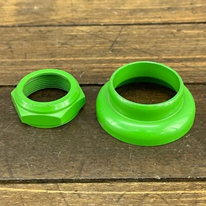 Tange Old School BMX Headset Top Nut Green 1 in Threaded Japan NOS BMX Cup 80s - Picture 1 of 7