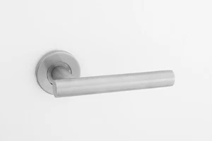Satin St/St T Bar Design Lever Door Handles - Picture 1 of 1
