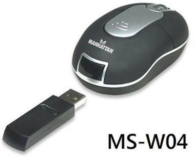 Manhattan Wireless USB Optical Mobile Mini Mouse 177535 - Image 1 of 4