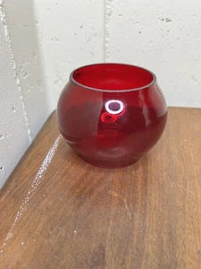 KOPP RAILROAD GLASS GLOBE RUBY RED TRAIN LANTERN RARE MARKED “K” BALL GLOBE VTG - Picture 1 of 23