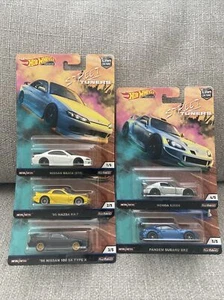 Hot Wheels Street Tuners Complete Set - Nissan Silvia, 180 SX, RX-7 S2000 Subaru - Picture 1 of 11