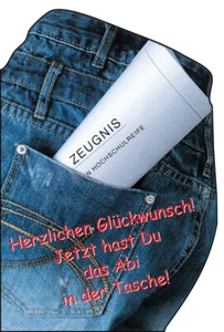 Abitur - Glückwunschkarte im Format 11,5 x 17 cm mit Briefumschlag - Bild 1 von 1
