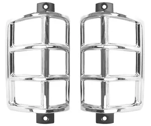 1967 Chevrolet Impala Front Corner Parking Light Bezels Chrome Pair/2 PCS 1710N - Picture 1 of 1