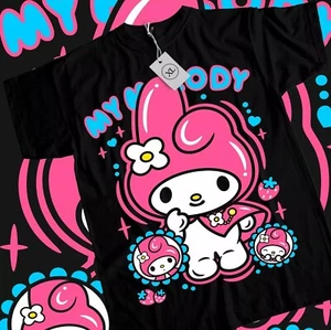 My Melody and Kuromi Sanrio MelodyFresa Anime Manga Girl Waifu Shirt All Size - Picture 1 of 6