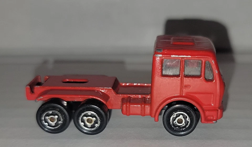 RARE VINTAGE Majorette Mercedes-Benz Garbage Truck Red - Image 1 of 4
