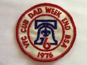 1976 Valley Forge Council Cub Dad Weekend Bicentennial patch - Picture 1 of 1