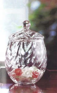 Princess House Optic Wave Crystal Treasure Jar 356 - Picture 1 of 5
