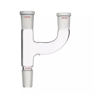 24/40,Three way Claisen Adapter,Borosilicate Laboratory Chemistry Glassware - Picture 1 of 7