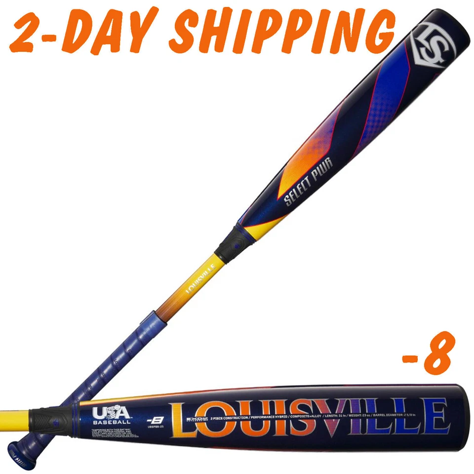 Louisville Slugger Select 2025 PWR 30"/22 oz. Bate juvenil EE. UU. 2-5/8" -WBL4009010 Foto 1 de 1