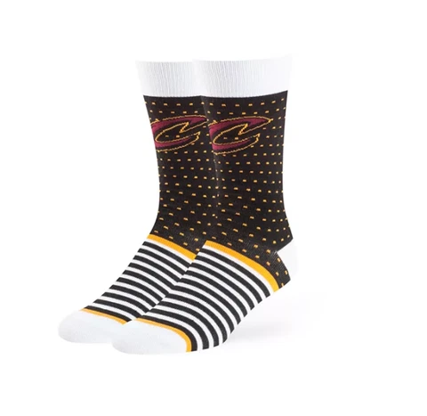 Adult 47 Brand Cleveland Cavaliers Dot & Striped Crew Sock P Cover