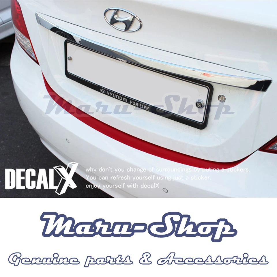 Calcomanía adhesiva protectora de maletero de parachoques trasero Calcomanía para Hyundai Accent 12~17 4 puertas Foto 1 de 1