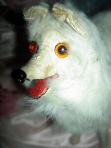 Wonderful German, antique fur, Salon dog for your larger doll, Spitz, Pomeranian