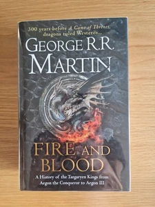 Fire and Blood by George R.R. Martin Signed 1st Edition Game of Thrones Mint - Picture 1 of 4
