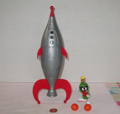 1996 Space Jam Marvin The Martian Countdown Rock-o-Tron Rocket; Complete Set - Image 1 of 4
