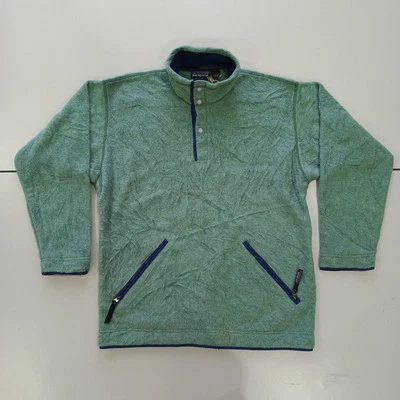 90s Vintage Patagonia Snap-T Fleece Pullover Jacket -Made in USA-22.5x28- Size S - Image 1 of 4