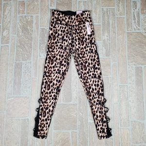 Victoria's Secret Women’s Size 2 Ultra High Rise Leopard Print Tight Leggings - Picture 1 of 10