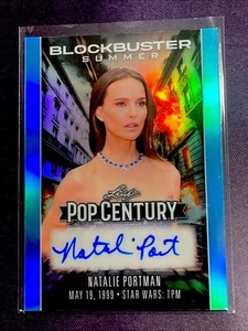2025 Leaf Pop Century NATALIE PORTMAN AUTO BLUE #d 1/1 Star Wars Blockbuster - Bild 1 von 2