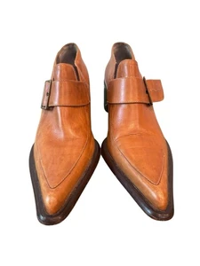 Enzo Moreni Monkstrap Schuhe Herren Italienisches Leder Spitz zulaufend Gr. 38 - Bild 1 von 15