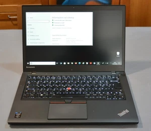 notebook pc portatile Lenovo T450s 14" 12 GB RAM WINDOWS 10 + batteria - Imagen 1 de 6
