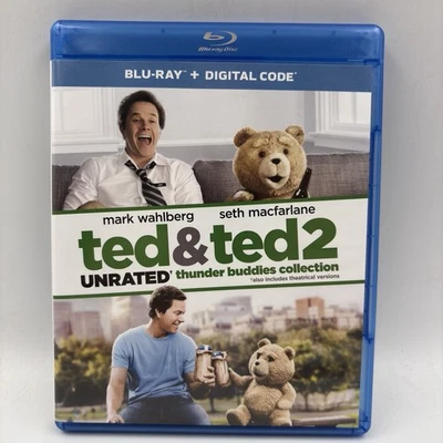 Ted / Ted 2 Unrated Blu-Ray + Digital Set Mark Wahlberg Seth MacFarlane Foto 1 de 4