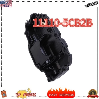New 11110-5CB2B For Infiniti Q50 406 PS Luxury 2016-2022 Black Engine Oil Pan US Foto 1 de 4