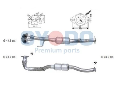 CATALIZZATORE ADATTO A: TOYOTA AVENSIS LIFTBACK 1.8 .TOYOTA AVENSIS 1.8 VVT - Immagine 1 di 3