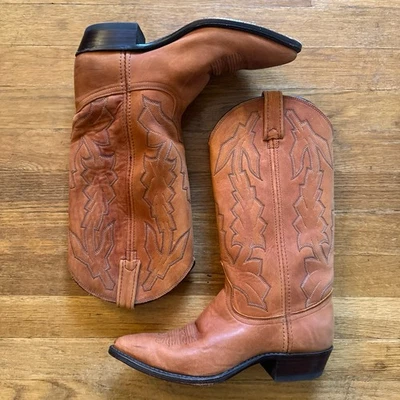 Botas de vaquero Dan Post/Marlboro de cuero suave de nobuck de colección de los 80 para mujer Foto 1 de 4